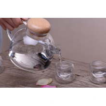 1.2L Borosilicate Glass Tea Pot Kettle Pitcher Exclusively for Induction Cooktop, Heat Resistant Glass Tea Kettle